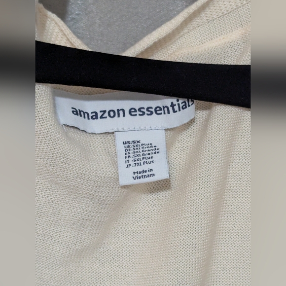 Women's Peach Long Open Front Knit Cardigan Size: 5X - Picture 6 of 8